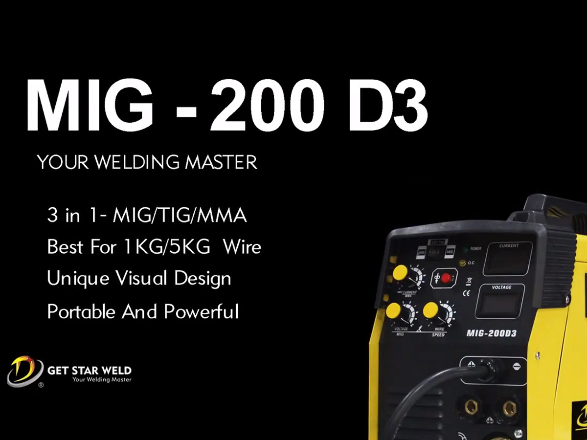 What‘s new? Get Star Weld 2 in 1 MIG/MMA portable welding machine MIG-200D3 is out now!